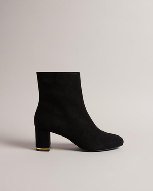 Bottines Ted Baker Suede Noir Femme | KQI-17292741